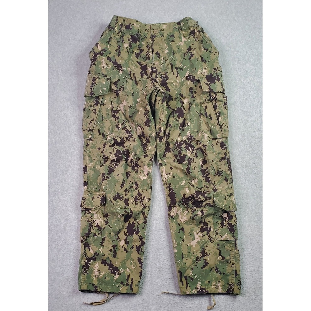 Military Pants Mens Medium Short‎ 30X29 NWU Type III Navy Seals Camo Cargo